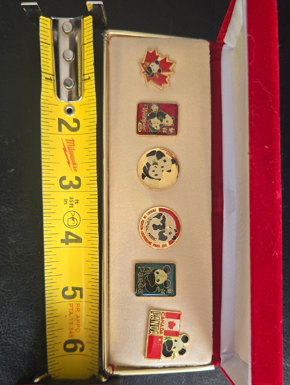 Canada Panda Enamel 1989 Winnipeg Assiniboine Park Panda Collectors Pin Set